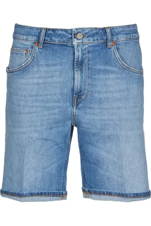 Dondup Uomo, Pantaloncini, Blu, W35, new