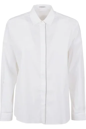 Brunello Cucinelli Donna, Camicette , Bianco, S, new