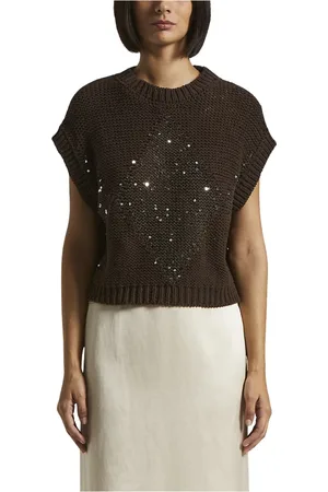 PESERICO SIGN Donna, Maglie, Marrone, 2Xs, new