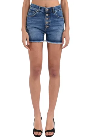 Dondup Donna, Pantaloncini, Blu, W28, new