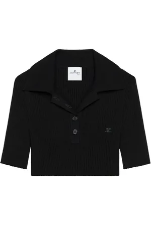 Courrèges Donna, Top, Nero, L, new