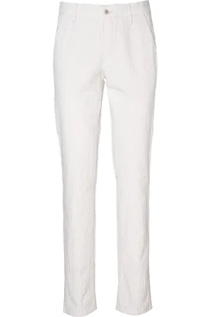 Club of Comfort Uomo, Pantaloni, Bianco, L, new