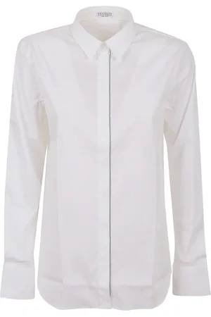 Brunello Cucinelli Donna, Camicette , Bianco, M, new