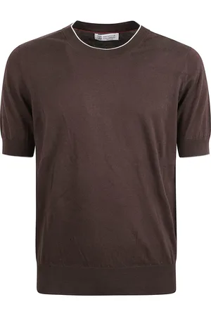 Brunello Cucinelli Uomo, Top, Marrone, L, new