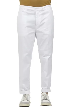 Dondup Uomo, Pantaloni, Bianco, W30, new