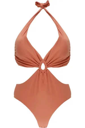 FISICO Donna, Costumi da bagno, Arancione, XS, new
