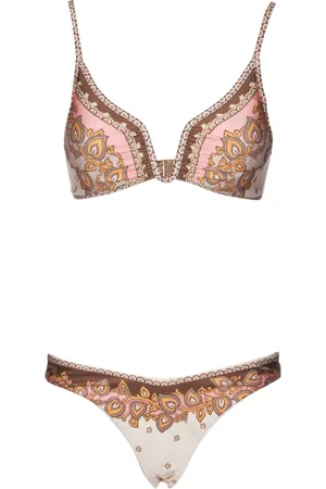 ZIMMERMANN Donna, Costumi da bagno, Marrone, L, new