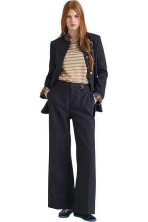 Maliparmi Donna, Pantaloni, Blu, L, new
