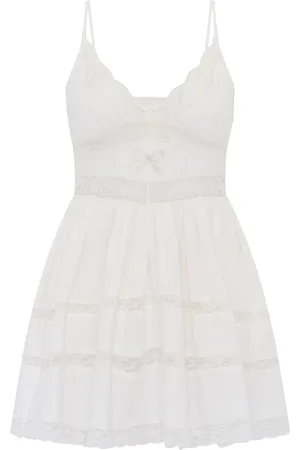 LOVESHACKFANCY Donna, Abiti, Bianco, S, new