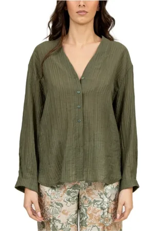MOMONÍ Donna, Camicette , Verde, S, new