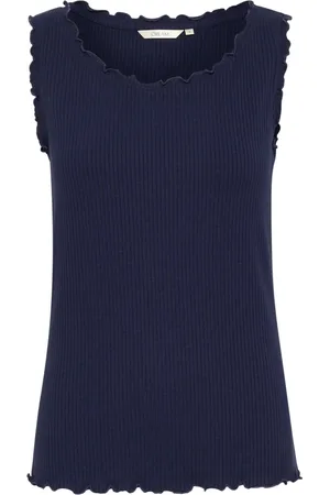 Cream Donna, Top, Blu, L, new