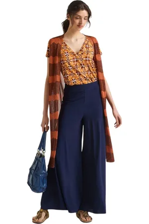 Maliparmi Donna, Pantaloni, Blu, M, new
