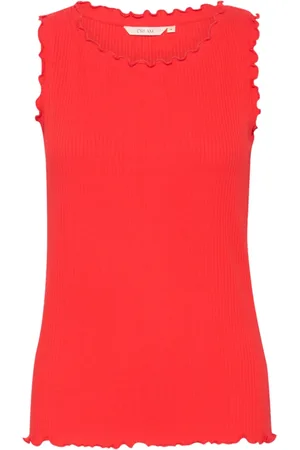 Cream Donna, Top, Rosso, 2Xl, new