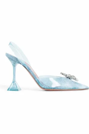 Amina Muaddi Donna, Scarpe, Blu, 36 EU, new