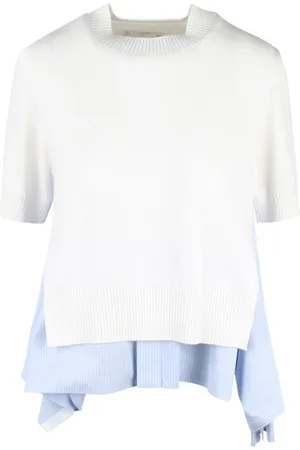 SACAI Donna, Maglie, Bianco, S, new