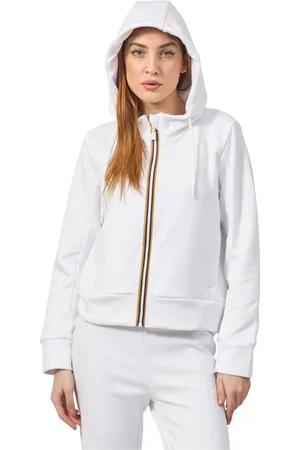 K-Way Donna, Felpe, Bianco, XS, new