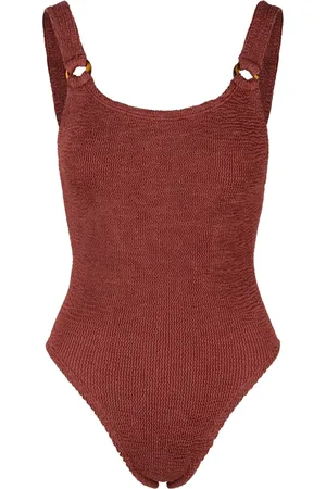Hunza G Donna, Costumi da bagno, Marrone, Taglia unica, new