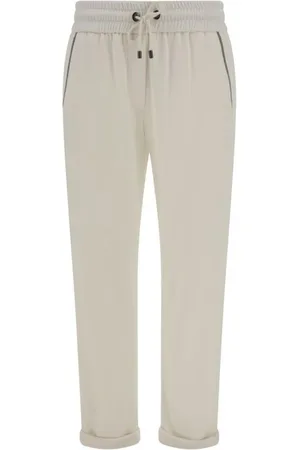 Brunello Cucinelli Donna, Pantaloni, Bianco, XL, new