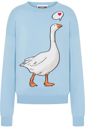 Moschino Donna, Maglie, Blu, S, new