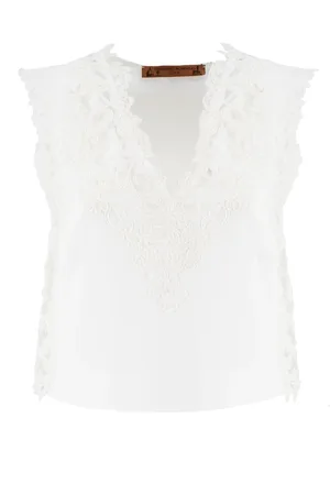 ERMANNO SCERVINO Donna, Top, Bianco, S, new