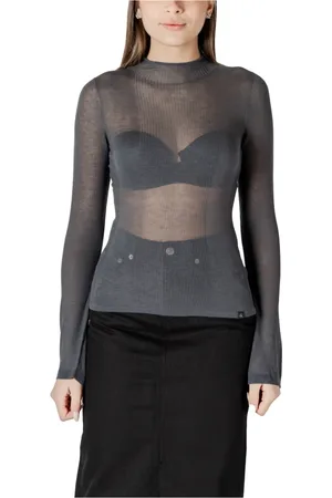 Calvin Klein Donna, Maglie, Grigio, L, new