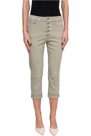 Dondup Donna, Pantaloni, Verde, W27, new