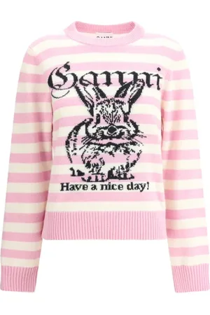 Ganni Donna, Maglie, Rosa, L, new