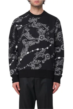 VERSACE Uomo, Felpe, Nero, L, new