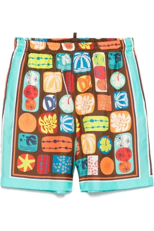Dsquared2 Uomo, Pantaloncini, Multicolore, L, new