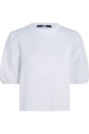 Karl Lagerfeld Donna, Top, Bianco, S, new