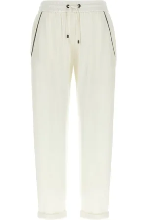 Brunello Cucinelli Donna, Pantaloni, Bianco, S, new