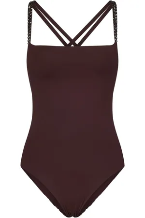 FISICO Donna, Costumi da bagno, Marrone, L, new