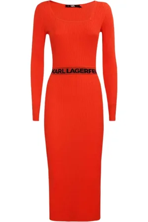 Karl Lagerfeld Donna, Abiti, Arancione, M, new