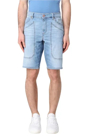 Jeckerson Uomo, Pantaloncini, Blu, W35, new
