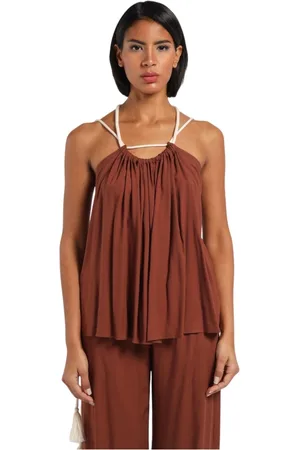 ERIKA CAVALLINI Donna, Top, Marrone, M, new
