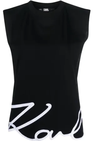 Karl Lagerfeld Donna, Top, Nero, S, new
