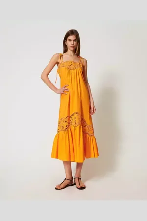 Twin-Set Donna, Abiti, Arancione, M, new