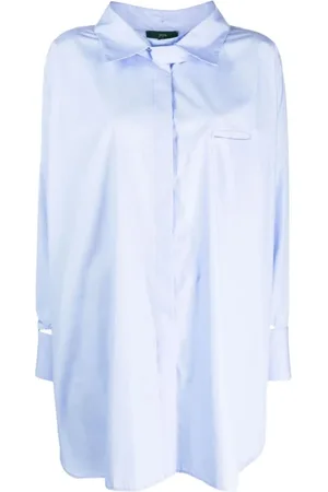 JEJIA Donna, Camicette , Blu, M, new
