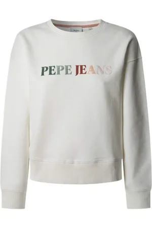 Pepe Jeans Donna, Felpe, Bianco, L, new