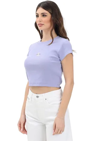 Calvin Klein Donna, Top, Viola, M, new
