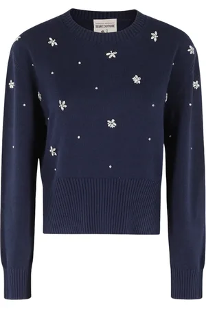 SEMICOUTURE Donna, Maglie, Blu, M, new