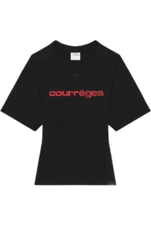 Courrèges Donna, Top, Nero, M, new