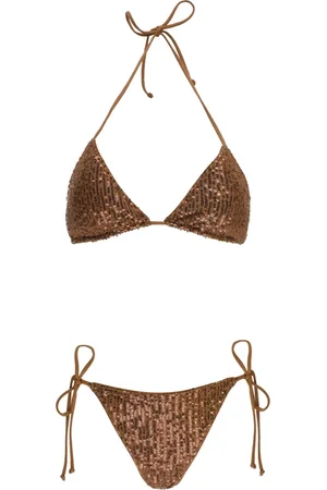 MC2 SAINT BARTH Donna, Costumi da bagno, Marrone, M, new
