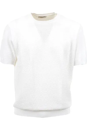 KANGRA CASHMERE Uomo, Maglie, Bianco, XL, new