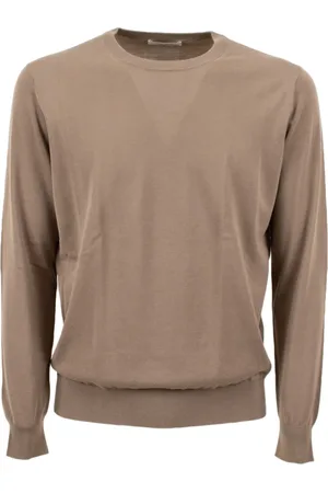 KANGRA CASHMERE Uomo, Maglie, Marrone, L, new