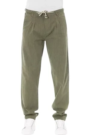 BALDININI Uomo, Pantaloni, Verde, L, new