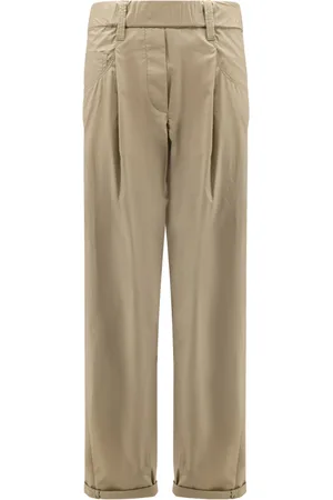 Brunello Cucinelli Donna, Pantaloni, Verde, 2Xs, new