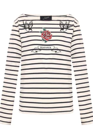 THE SEAFARER Donna, Top, Bianco, XS, new