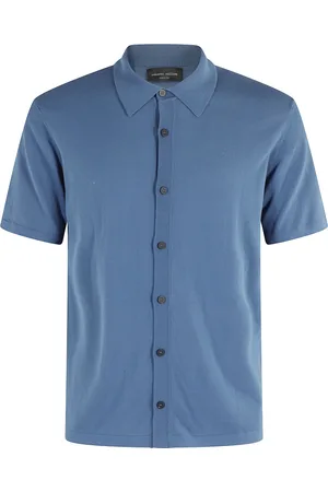Roberto Collina Uomo, Maglie, Blu, XL, new
