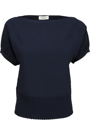 KANGRA CASHMERE Donna, Maglie, Blu, S, new